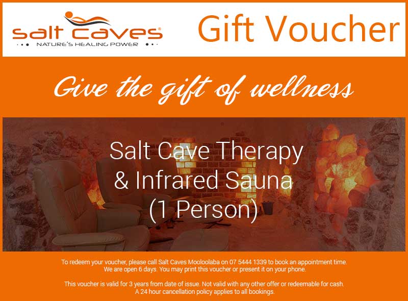 Salt Cave Therapy & Infrared Sauna Gift Voucher (1 Person)
