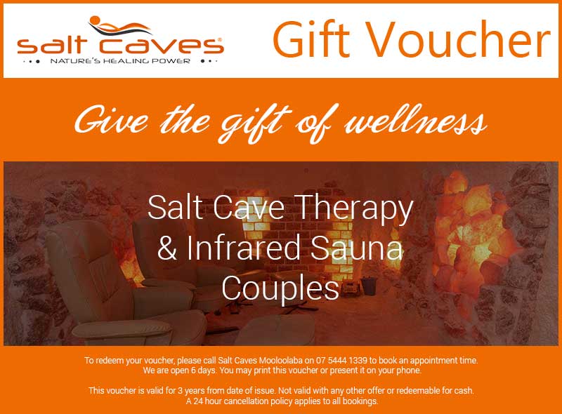 Salt Cave Therapy & Infrared Sauna Gift Voucher (2 People)