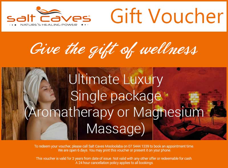 Ultimate Luxury Single Package (Aromatherapy or Magnesium Massage)